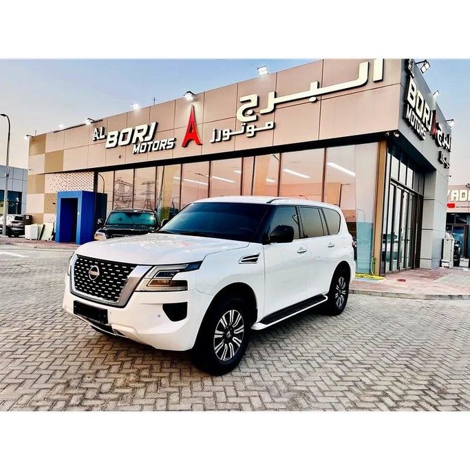 Used Nissan Patrol VI (Y62) Facelift 2, 4.0 l, 2020 in Dubai by Al Borj Motors, White color. GCC Specs | AUTO.AE