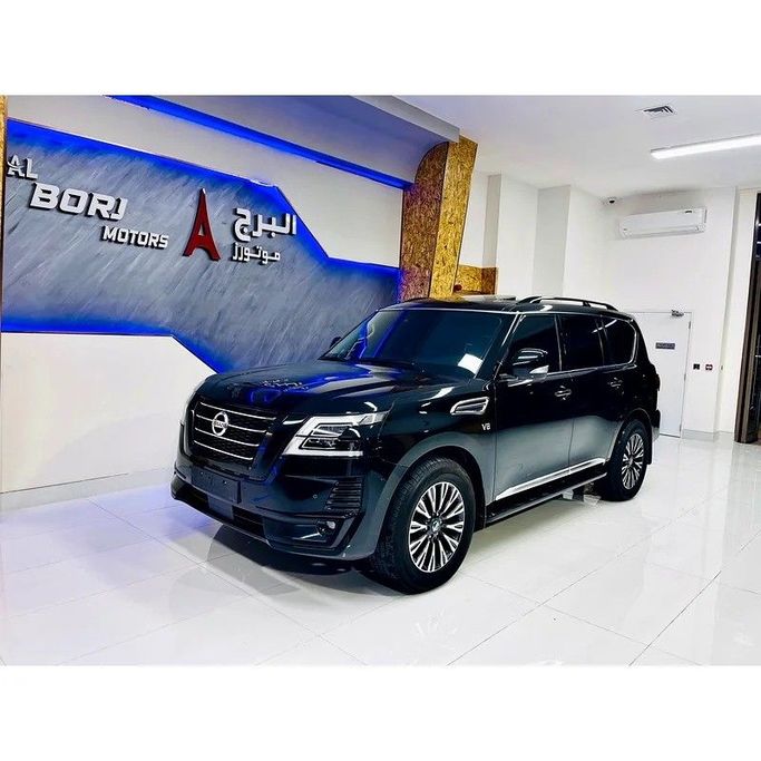 Used Nissan Patrol VI (Y62) Facelift 2, 5.6 l, 2021 in Dubai by Al Borj Motors, Black color. GCC Specs | AUTO.AE