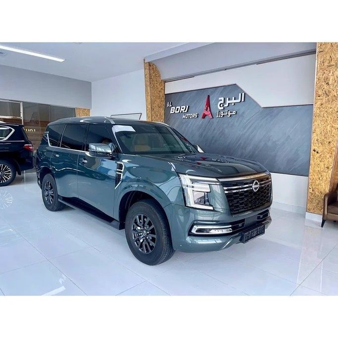 Used Nissan Patrol VII (Y63), 3.8 l, 2025 in Dubai by Al Borj Motors, Green color. GCC Specs | AUTO.AE