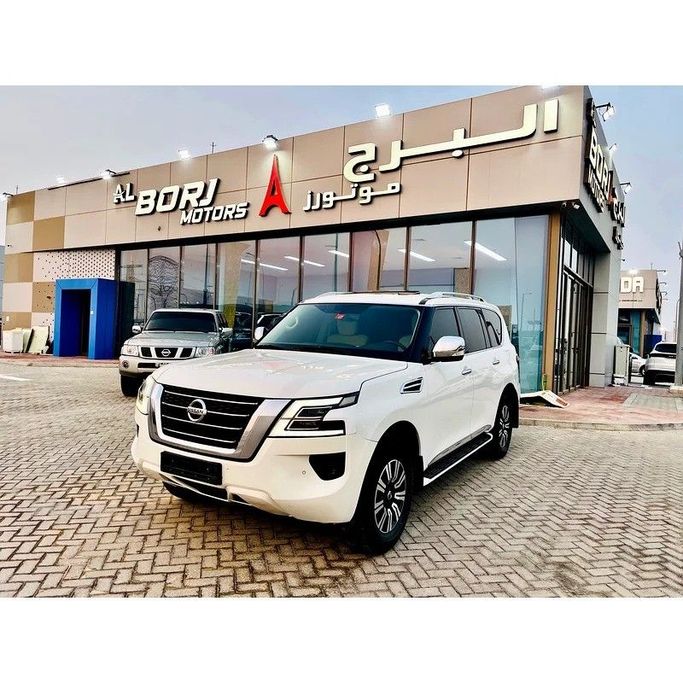 Used Nissan Patrol VI (Y62) Facelift 2, 5.6 l, 2020 in Dubai by Al Borj Motors, White color. GCC Specs | AUTO.AE