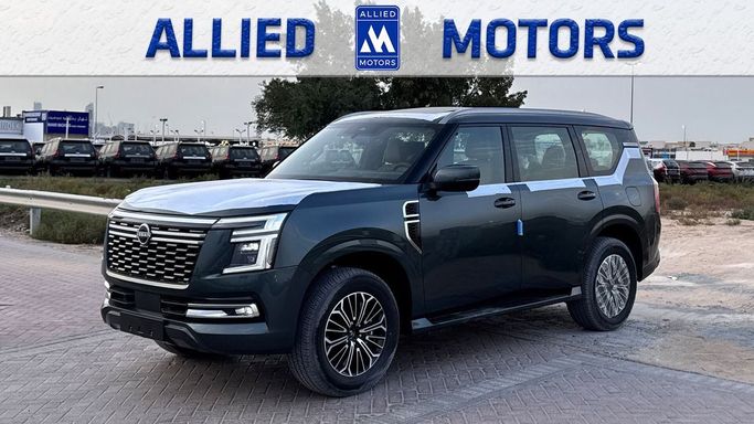 Новый Nissan Patrol VII (Y63), 3.8 л, 2025 в Дубае от Allied Motors Зеленый цвет. GCC | AUTO.AE