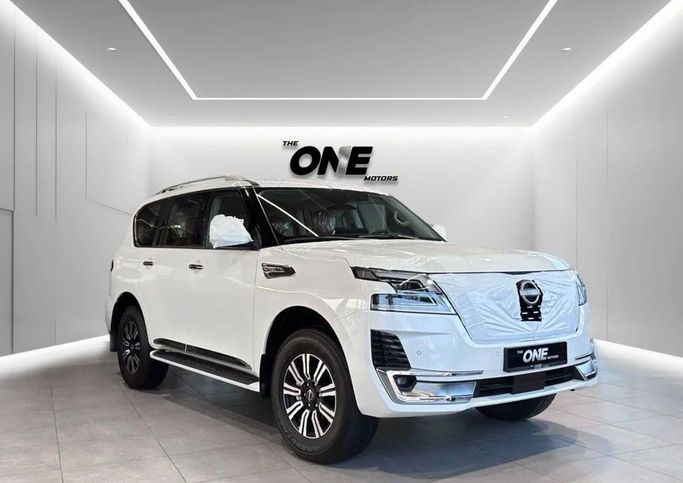 New Nissan Patrol VI (Y62) Facelift 2, 4.0 l, 2023 in Dubai by The One Motors, White color. GCC Specs | AUTO.AE