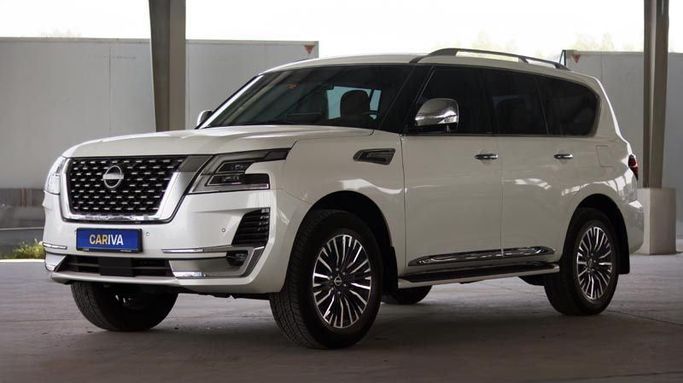 Used Nissan Patrol VI (Y62) Facelift 2, 4.0 l, 2022 in Dubai by Cariva Used Cars , White color. GCC Specs | AUTO.AE