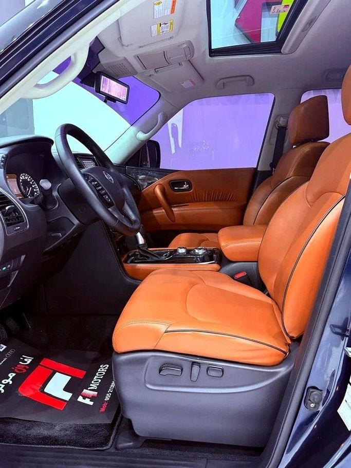 Подержанный Nissan Patrol VI (Y62) Рестайлинг 2, 5.6 л, 2021 в Дубае от F1 Motors Тёмно-синий цвет. GCC | AUTO.AE