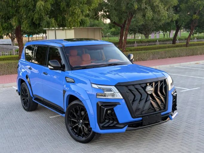 Used Nissan Patrol VI (Y62) Facelift, 4.0 l, 2015 in Dubai by NEW ABU TAJ MOTORS, Light Blue color. GCC Specs | AUTO.AE | Listing #262613