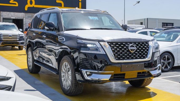 جديدة Nissan Patrol عملية فيس ليفت VI (Y62) 2, 5.6 l, 2024 في في الإمارات, دبي من Najem Motors، اللون أسود. مواصفات الخليج | AUTO.AE | إعلان #265620