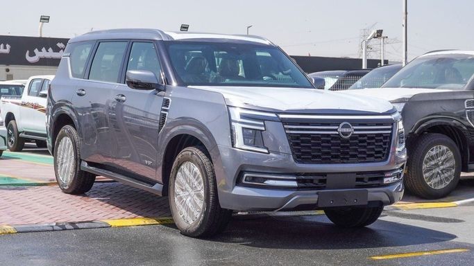 جديدة Nissan Patrol سابعاً (Y63), 3.5 l, 2025 في في الإمارات, دبي من Atlantis Motors FZE، اللون رمادي. مواصفات الخليج | AUTO.AE | إعلان #265845