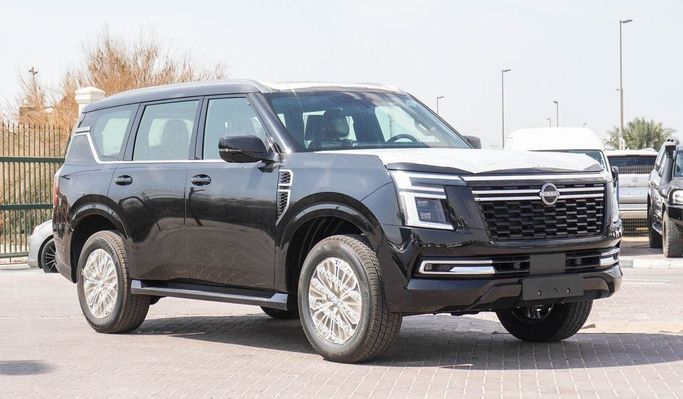 جديدة Nissan Patrol سابعاً (Y63), 3.8 l, 2025 في في الإمارات, دبي من Atlantis Motors FZE، اللون أسود. مواصفات الخليج | AUTO.AE | إعلان #265874