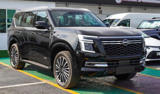 جديدة Nissan Patrol سابعاً (Y63), 3.5 l, 2025 في في الإمارات, دبي من Atlantis Motors FZE، اللون أسود. مواصفات الخليج | AUTO.AE | إعلان #266266