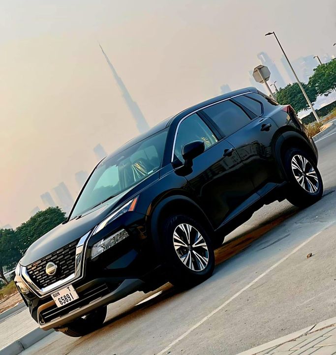 Nissan Rogue III Facelift, 2024  suv 5 dr. for rent in Dubai by BARGAIN CAR RETNAL LLC, black color | AUTO.AE