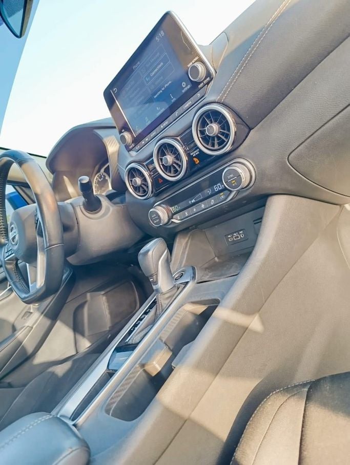 Nissan Sentra VIII (B18), 2021  sedan for rent in Dubai by more rent a car, blue color | AUTO.AE