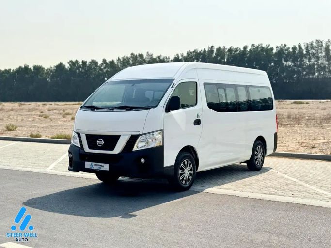 Used Nissan Urvan V (E26) / NV350 Urvan, 2.5 l, 2022 in Dubai by SteerWell Auto, White color. GCC Specs | AUTO.AE | Listing #263911