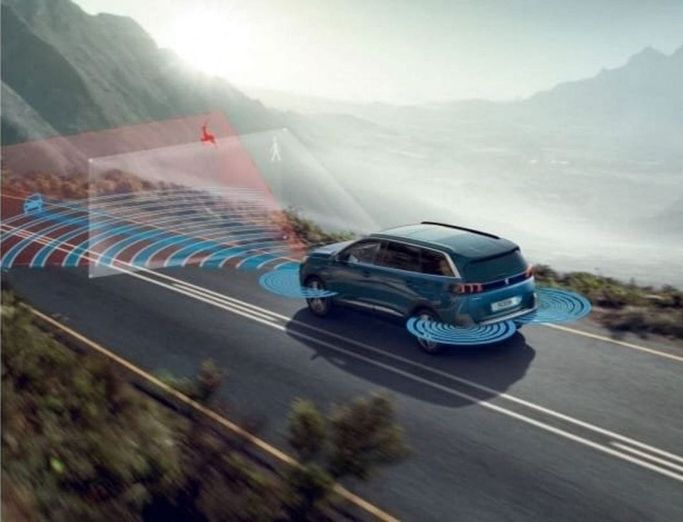 New Peugeot 5008 II Facelift, 1.6 l, 2024 in Dubai by Mohamed Hakim Motors, Blue color. GCC Specs | AUTO.AE