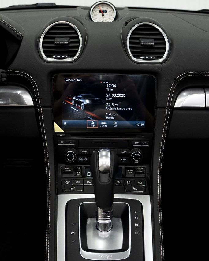 New Porsche 718 Spyder Black Badge I (982), 4.0 l, 2024 in Dubai by GCC Super Motors, Navy Blue color. GCC Specs | AUTO.AE