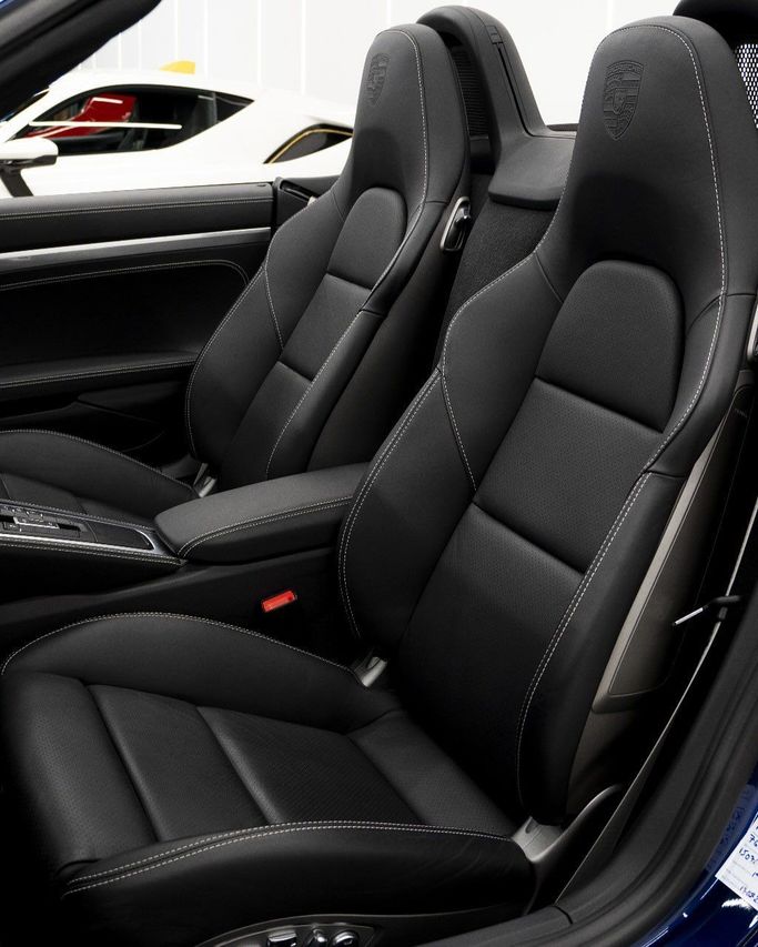 New Porsche 718 Spyder Black Badge I (982), 4.0 l, 2024 in Dubai by GCC Super Motors, Navy Blue color. GCC Specs | AUTO.AE