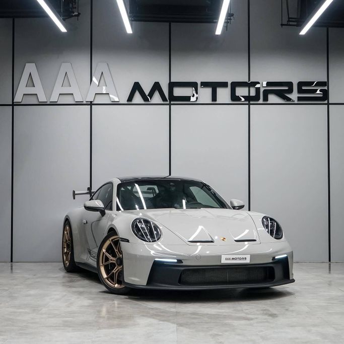 New Porsche 911 GT3 992, 4.0 l, 2023 in Dubai by AAA Motors, Silver color. European Specs | AUTO.AE