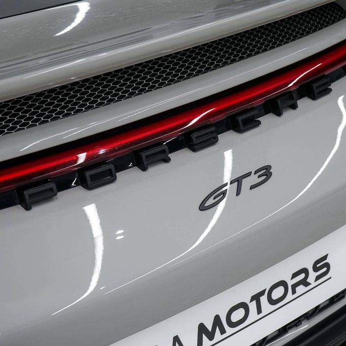 New Porsche 911 GT3 992, 4.0 l, 2023 in Dubai by AAA Motors, Silver color. European Specs | AUTO.AE