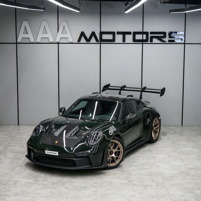 New Porsche 911 GT3 Weissach Package 992 Facelift, 4.0 l, 2024 in Dubai by AAA Motors, Green color. European Specs | AUTO.AE