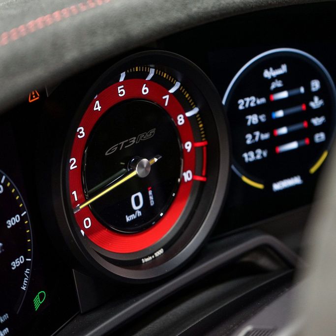 Used Porsche 911 GT3 RS 992, 4.0 l, 2023 in Dubai by AAA Motors, Red color. GCC Specs | AUTO.AE