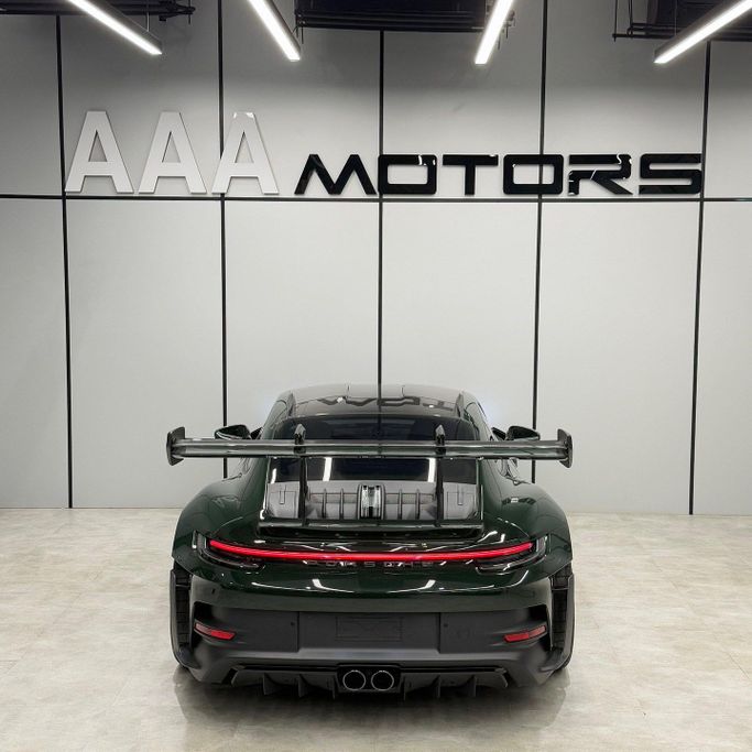 New Porsche 911 GT3 RS 992, 4.0 l, 2024 in Dubai by AAA Motors, Green color. European Specs | AUTO.AE
