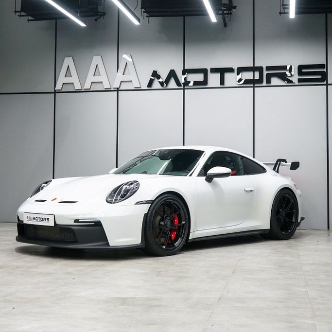New Porsche 911 GT3 992, 4.0 l, 2023 in Dubai by AAA Motors, White color. European Specs | AUTO.AE