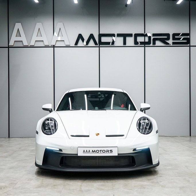 New Porsche 911 GT3 992, 4.0 l, 2023 in Dubai by AAA Motors, White color. European Specs | AUTO.AE