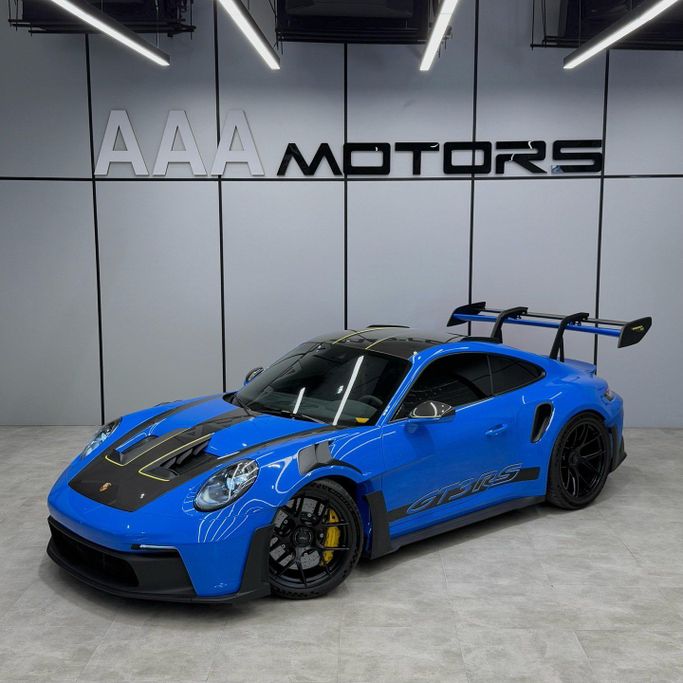 Подержанный Porsche 911 GT3 Weissach Package 992 Рестайлинг, 4.0 л, 2024 в Дубае от AAA Motors Синий цвет. GCC | AUTO.AE