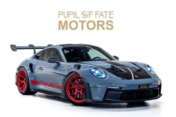 Новый Porsche 911 GT3 RS 992, 4.0 л, 2025 в Дубае от PUPIL OF FATE MOTORS Серый цвет. Европейская | AUTO.AE