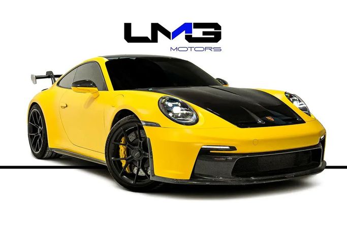 Used Porsche 911 GT3 992.1, 4.0 l, 2022 in Dubai by LMG Motors, Yellow color. GCC Specs | AUTO.AE | Listing #259827