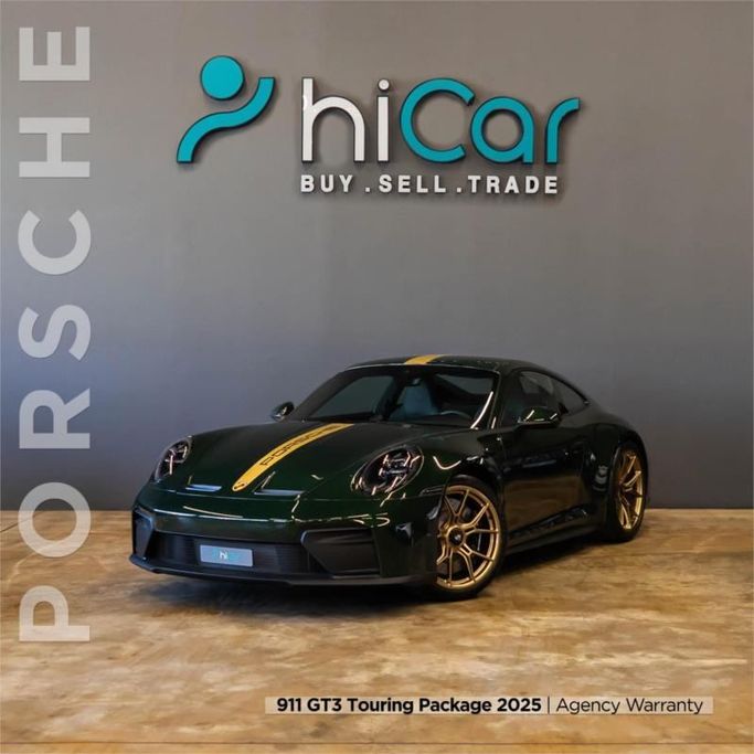 جديدة Porsche 911 GT3 Touring Package 992 عملية فيس ليفت 992, 4.0 l, 2025 في في دبي من Hi Car Approved Pre-Owned Cars Showroom، اللون أخضر. أخرى | AUTO.AE | إعلان #264537