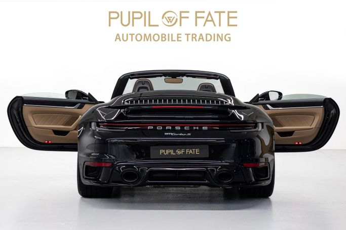 New Porsche 911 Turbo S VIII (992), 3.7 l, 2023 in Dubai by PUPIL OF FATE MOTORS, Black color. GCC Specs | AUTO.AE