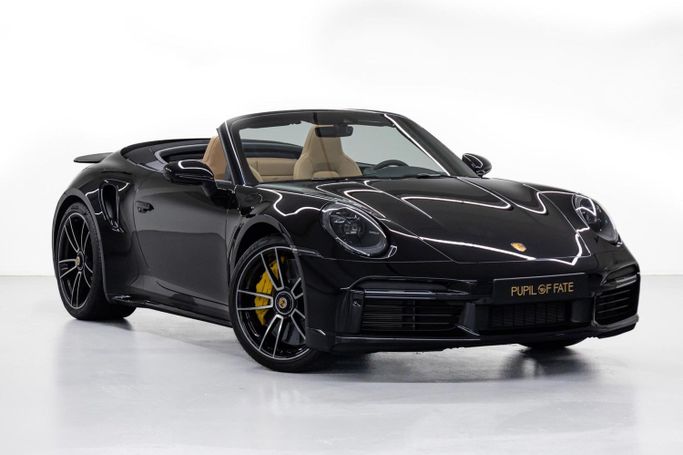 New Porsche 911 Turbo VIII (992), 3.7 l, 2022 in Dubai by PUPIL OF FATE MOTORS, Black color. European Specs | AUTO.AE