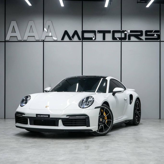 Used Porsche 911 Turbo S VIII (992), 3.7 l, 2022 in Dubai by AAA Motors, White color. GCC Specs | AUTO.AE