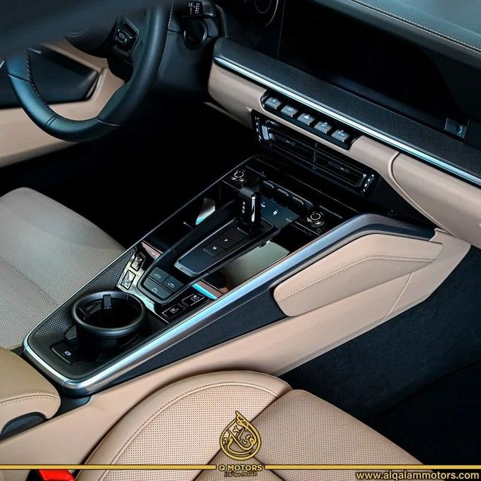 New Porsche 911 Turbo S VIII (992), 3.7 l, 2023 in Dubai by Q Motors, Black color. European Specs | AUTO.AE