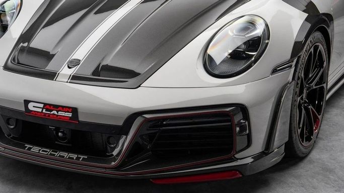 Новый Porsche 911 Turbo S TECHART GTstreet R Touring VIII (992) Рестайлинг, 3.7 л, 2024 в Дубае от Al Ain Class Motors Серый цвет. Европейская | AUTO.AE