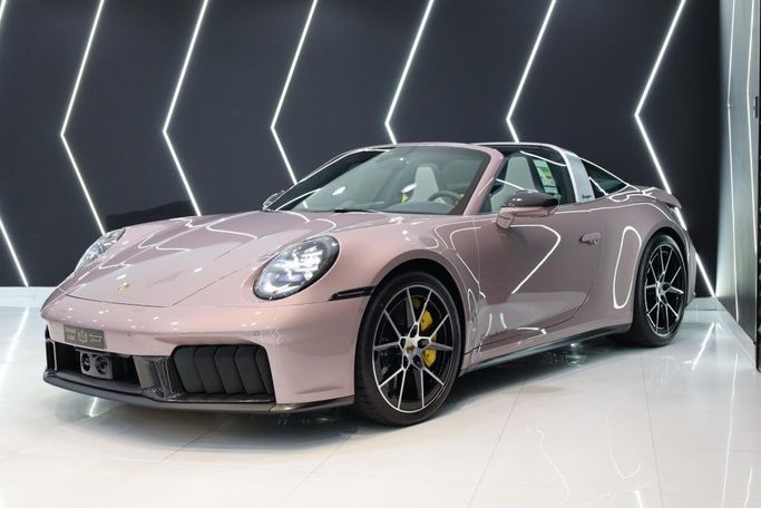 New Porsche 911 4 GTS VIII (992) Facelift, 3.6 l, 2025 in Dubai by Sanam Cars, Pink color. GCC Specs | AUTO.AE