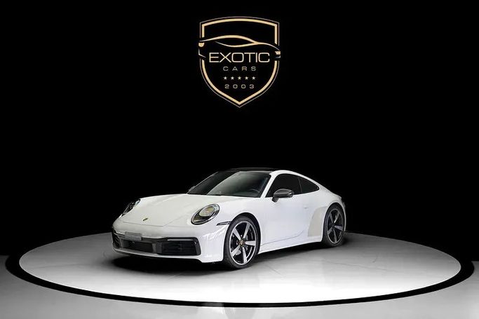 Used Porsche 911 Carrera VIII (992), 3.0 l, 2020 in Dubai by Exotic Cars, White color. GCC Specs | AUTO.AE