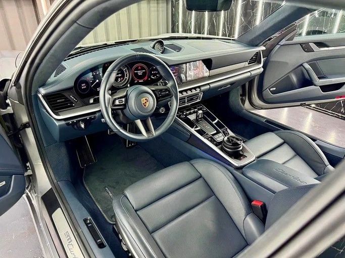 Used Porsche 911 Turbo VIII (992), 3.7 l, 2023 in Dubai by Zeus Motors, Silver color. GCC Specs | AUTO.AE