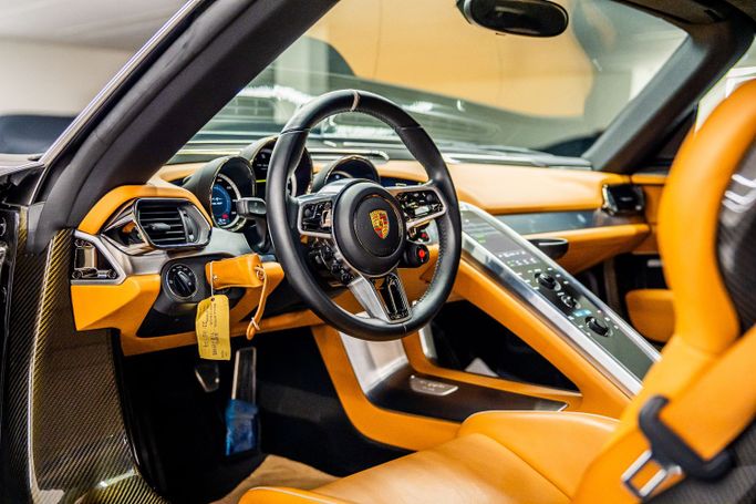 New Porsche 918 Spyder, 4.6 l, 2014 in Dubai, Beige color. European Specs | AUTO.AE