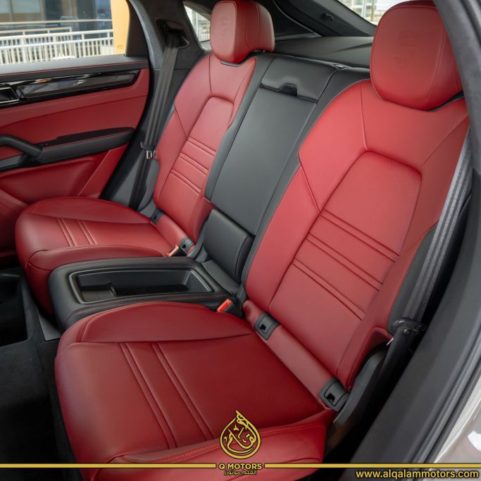 New Porsche Cayenne Turbo III, 4.0 l, 2022 in Dubai by Q Motors, Grey color. European Specs | AUTO.AE
