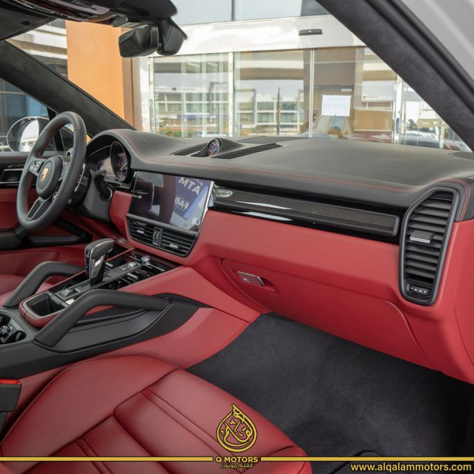 New Porsche Cayenne Turbo III, 4.0 l, 2022 in Dubai by Q Motors, Grey color. European Specs | AUTO.AE