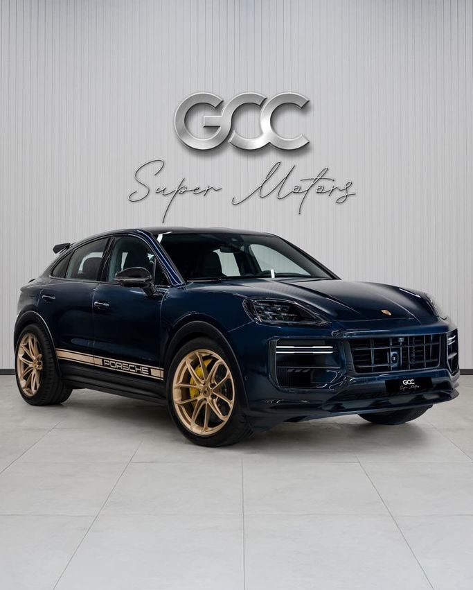 Подержанный Porsche Cayenne Turbo GT Coupé III Рестайлинг, 4.0 л, 2024 в Дубае от GCC Super Motors Тёмно-синий цвет. GCC | AUTO.AE