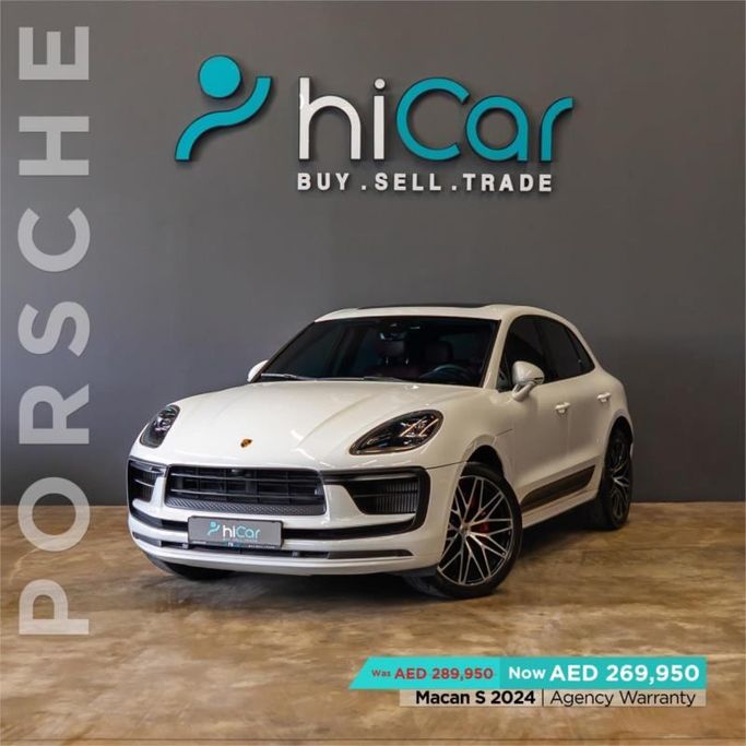 Used Porsche Macan S I (95B) Facelift 2, 2.9 l, 2024 in Dubai by Hi Car Approved Pre-Owned Cars Showroom, White color. GCC Specs | AUTO.AE | Listing #264530