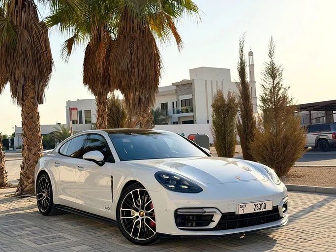 Used Porsche Panamera GTS III, 4.0 l, 2023 in Dubai by Auto Bank Motors, White color. GCC Specs | AUTO.AE