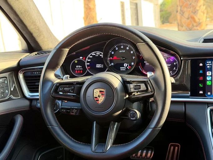 Used Porsche Panamera GTS III, 4.0 l, 2023 in Dubai by Auto Bank Motors, White color. GCC Specs | AUTO.AE