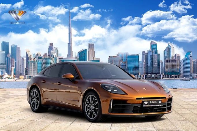 Used Porsche Panamera III, 2.9 l, 2025 in Dubai by Royal Diamond Motors, Golden color. GCC Specs | AUTO.AE