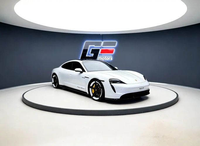 Used Porsche Taycan Turbo S I, 2021 in Dubai by GE Motors, White color. GCC Specs | AUTO.AE