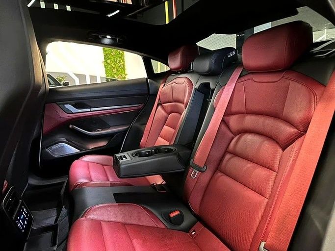 Used Porsche Taycan Turbo S I, 2021 in Dubai by GE Motors, White color. GCC Specs | AUTO.AE