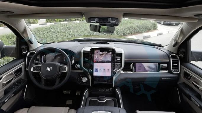 New RAM 1500 Crew Cab V Facelift, 3.0 l, 2025 in Dubai by Auto Max Group, Black color. GCC Specs | AUTO.AE