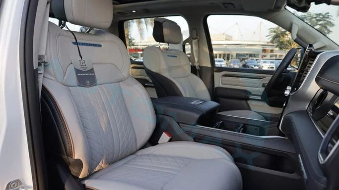 New RAM 1500 Crew Cab V Facelift, 3.0 l, 2025 in Dubai by Auto Max Group, White color. GCC Specs | AUTO.AE